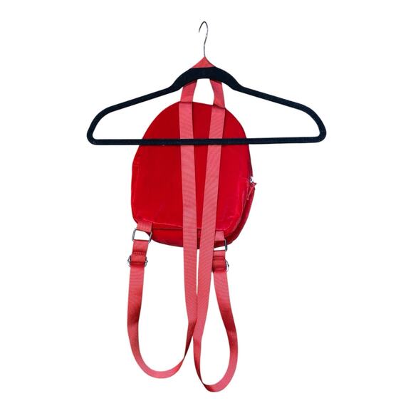 Red Velour Mini Backpack. Very Soft & Pretty. - Picture 2 of 5